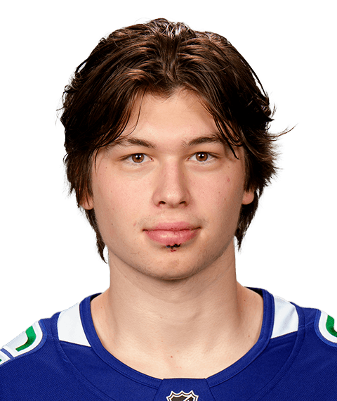 Aiden Celebrini's headshot.