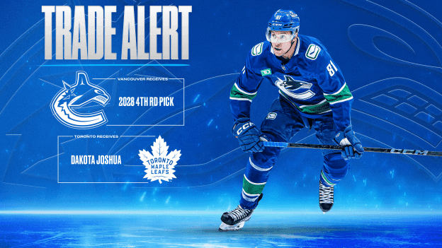 CANUCKS ACQUIRE 4TH ROUND PICK IN 2028 FROM TORONTO