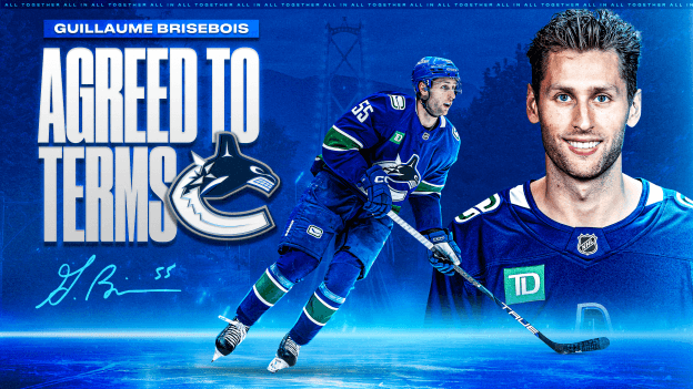 CANUCKS AGREE TO TERMS WITH GUILLAUME BRISEBOIS ON A ONE-YEAR, TWO-WAY CONTRACT EXTENSION 